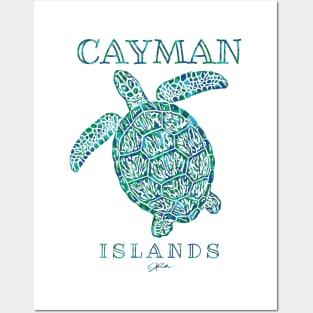 Cayman Islands Sea Turtle Posters and Art